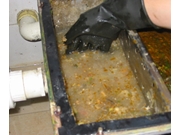 Limpeza de caixas de gordura em residência na Água Rasa